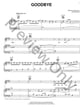 Goodbye piano sheet music cover